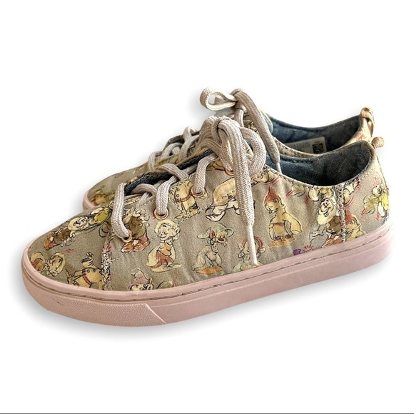 Toms Limited Edition Disney Seven Dwarfs Lenny Lace Up low top Kids Sneakers - Picture 12 of 12